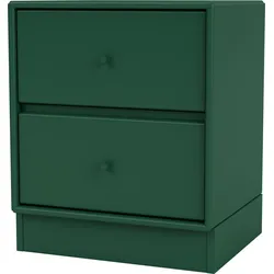 Drift Nachtschrank dunkelgrün auf Sockel 7 cm