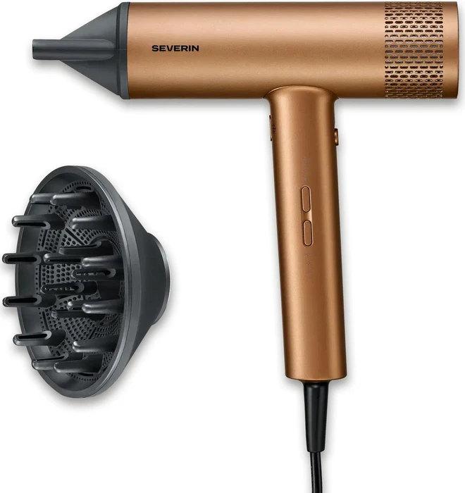Severin Haartrockner mit Ionen-Anti-Frizz-Technologie (2000 W) (HT 0172)