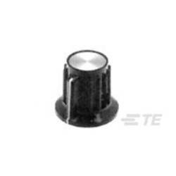 TE Connectivity 2-1437624-0 TE AMP Industrial Switches and Knobs Drehknopf mit Zeiger Schwarz (Ø) 24.8 mm 1 St. Package