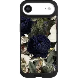 Nivocase Handyhülle für Apple iPhone Air Hülle NIVOpure Case Schwarz Blumen Utart Vintage (Apple iPhone Air), Smartphone Hülle, Schwarz