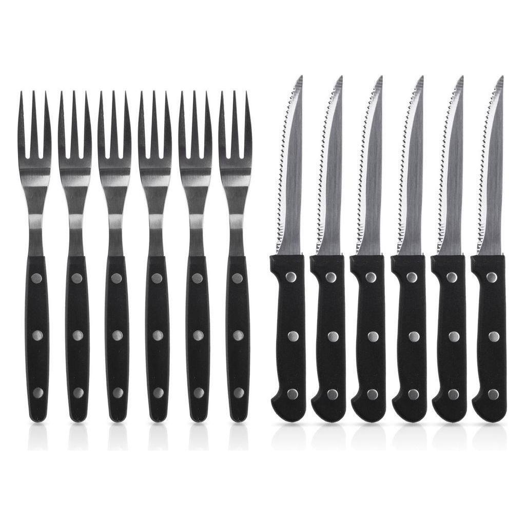 BBQ Collection Burgermesser-Besteck-Gabel-Set mit 12 universellen Elementen (12 Stk., Besteck Set) (404002600)