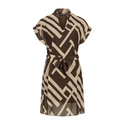 A-Linien-Kleid CLOUD 5IVE "CLOUD 5IVE Summer Dress", Damen, Gr. XS, US-Größen, braun, 100% Polyester, normal, Kleider