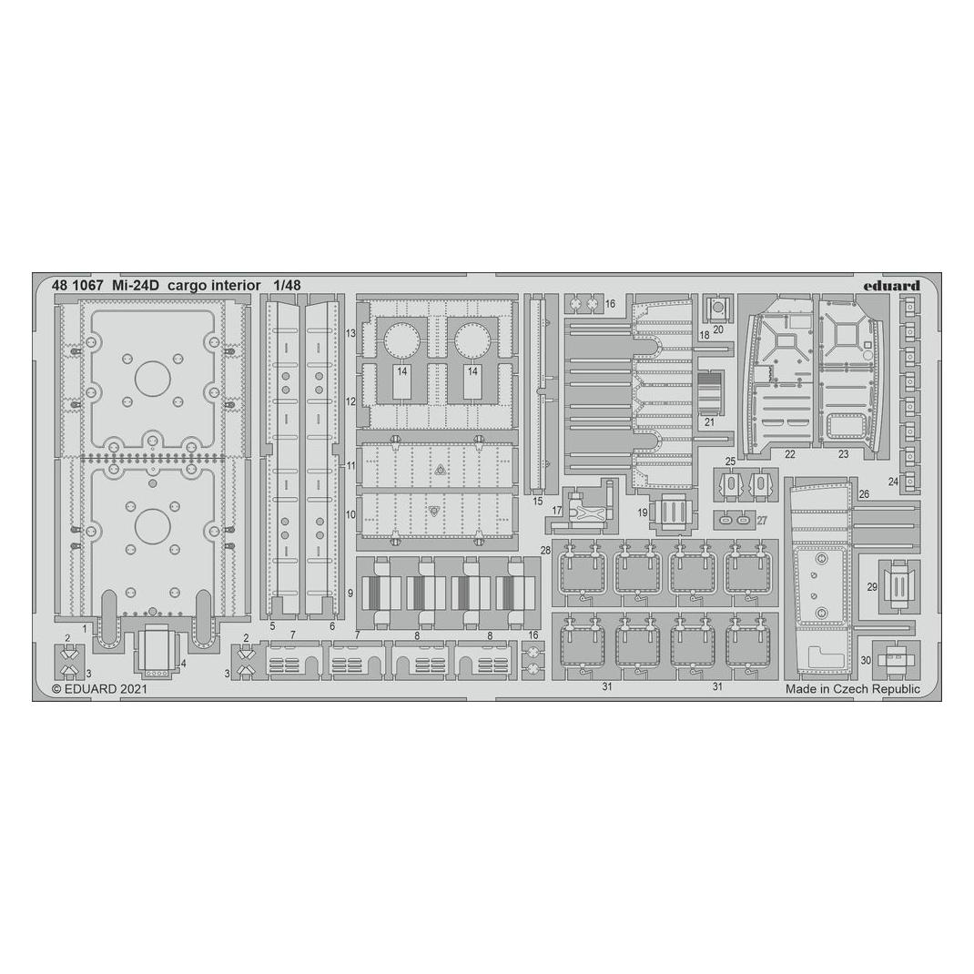 Eduard Mi-24D cargo interior for (481067)
