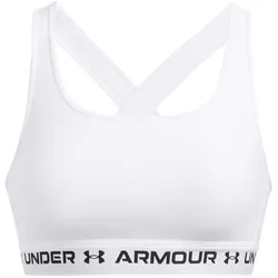 UNDER ARMOUR Armour Mid Crossback Sport-BH Damen 101 - white/white/black XS