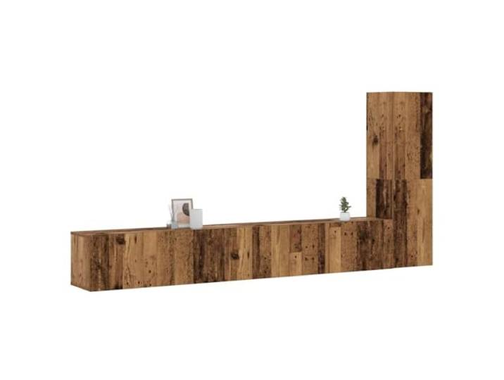 HEFZGDB TV-Wandschränke 3 STK. Altholz-Optik Holzwerkstoff mit viel Stauraum und modernem Design für Ihr Wohnzimmer