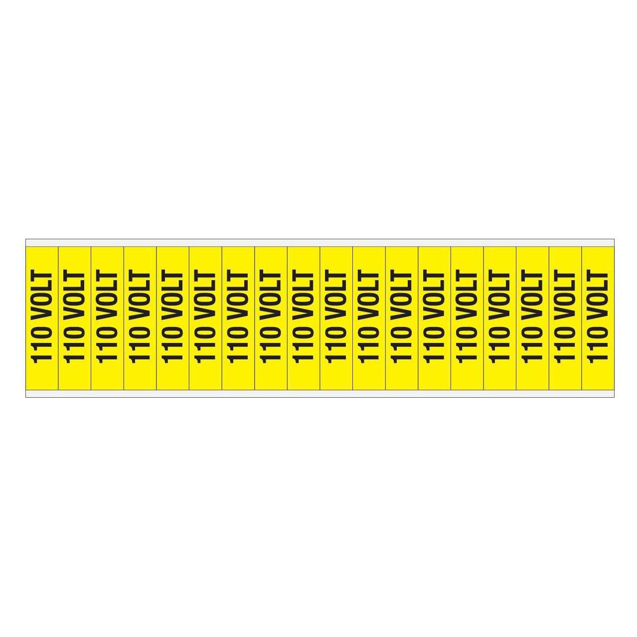 Brady Kennzeichnungen für Leitungen und Stromspannung, 110 Volt (VOLTAGE MARKERS CV 110 VOLT C)