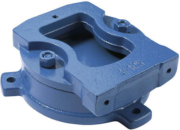 kaiserkraft Drehteller, für Schraubstöcke LEINEN JUNIOR, blau, für Backenbreite 150 mm