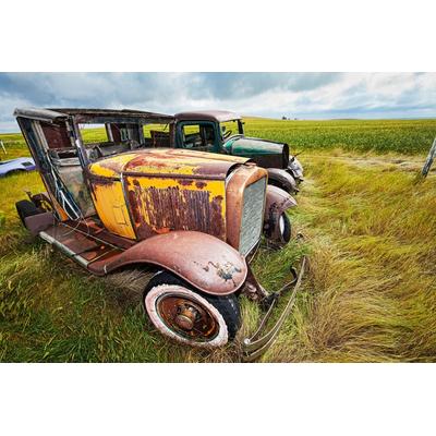 Fototapete PAPERMOON "Oldtimer", bunt, B:2,5m L:1,86m, Vlies, Tapeten