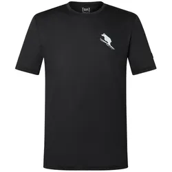 Super Natural, Herren, Funktionsshirt, Little Flear (S), Grau, Schwarz