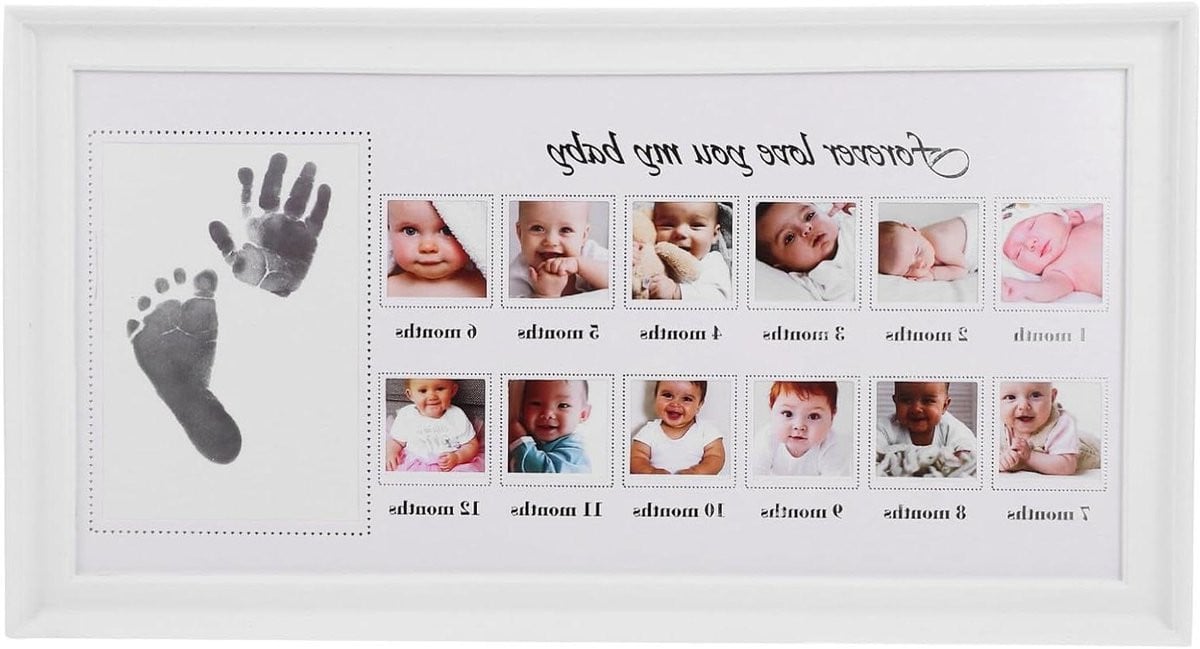 Baby Hand- en Voetafdruk Fotolijst voor het vastleggen van babyherinneringen