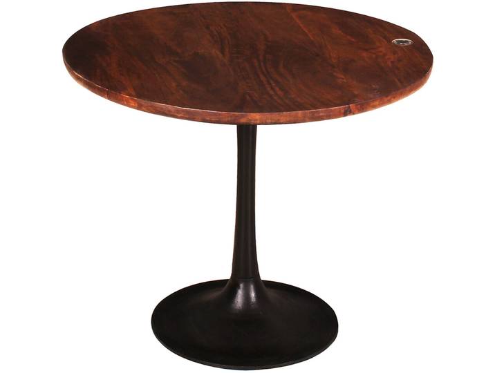 Beistelltisch Silas dunkelbraun Mangoholz B 60 H 50 cm