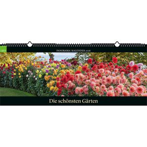 GEO Bildkalender 580733 Die schönsten Gärten, 2026, Panorama-Kalender, Gärten, Großformat 120 x 50cm