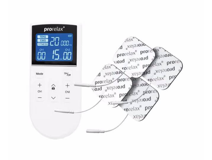 Prorelax TENS+EMS TRIO+ Therapiegerät – Muskelstimulator/EMS – weiss