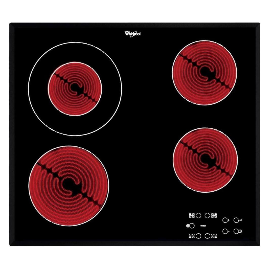 Whirlpool AKT 8130 BA Kochfeld Integriert Keramik 4 Zone(n) (58 cm, Glaskeramik Kochfeld) (AKT 8130 BA)
