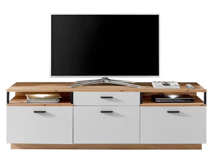 XORA TV-Lowboard BAMEOS, Weiß, Holznachbildung