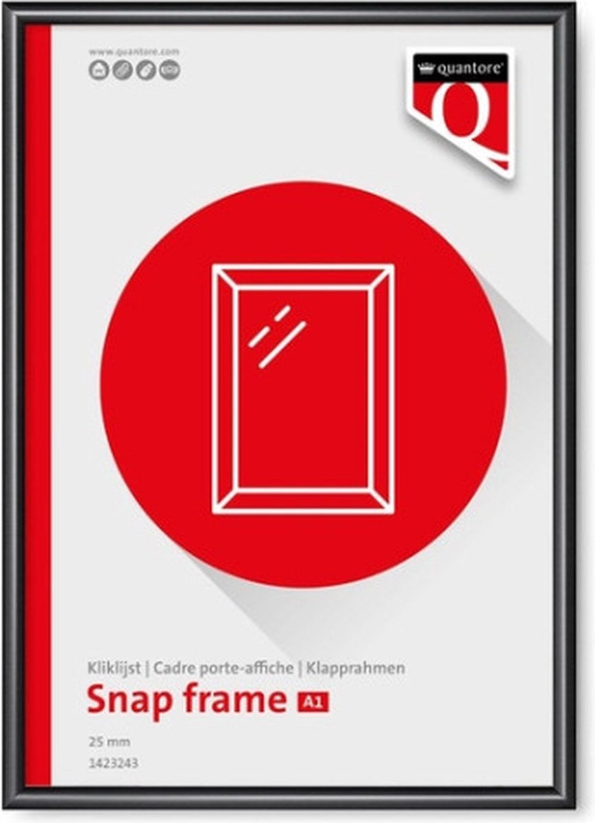 Quantore Premium A1 Kliklijst 25mm Zwart