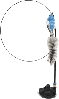 Inspire Picks Feather Flight Interactive Bird Teaser Wand Toy For Cats b sucker