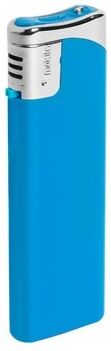 Briquet publicitaire rechargeable bleu clair
