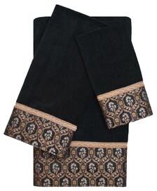 Sherry Kline Heartfield 3-Piece Decorative Embellished Towel Set