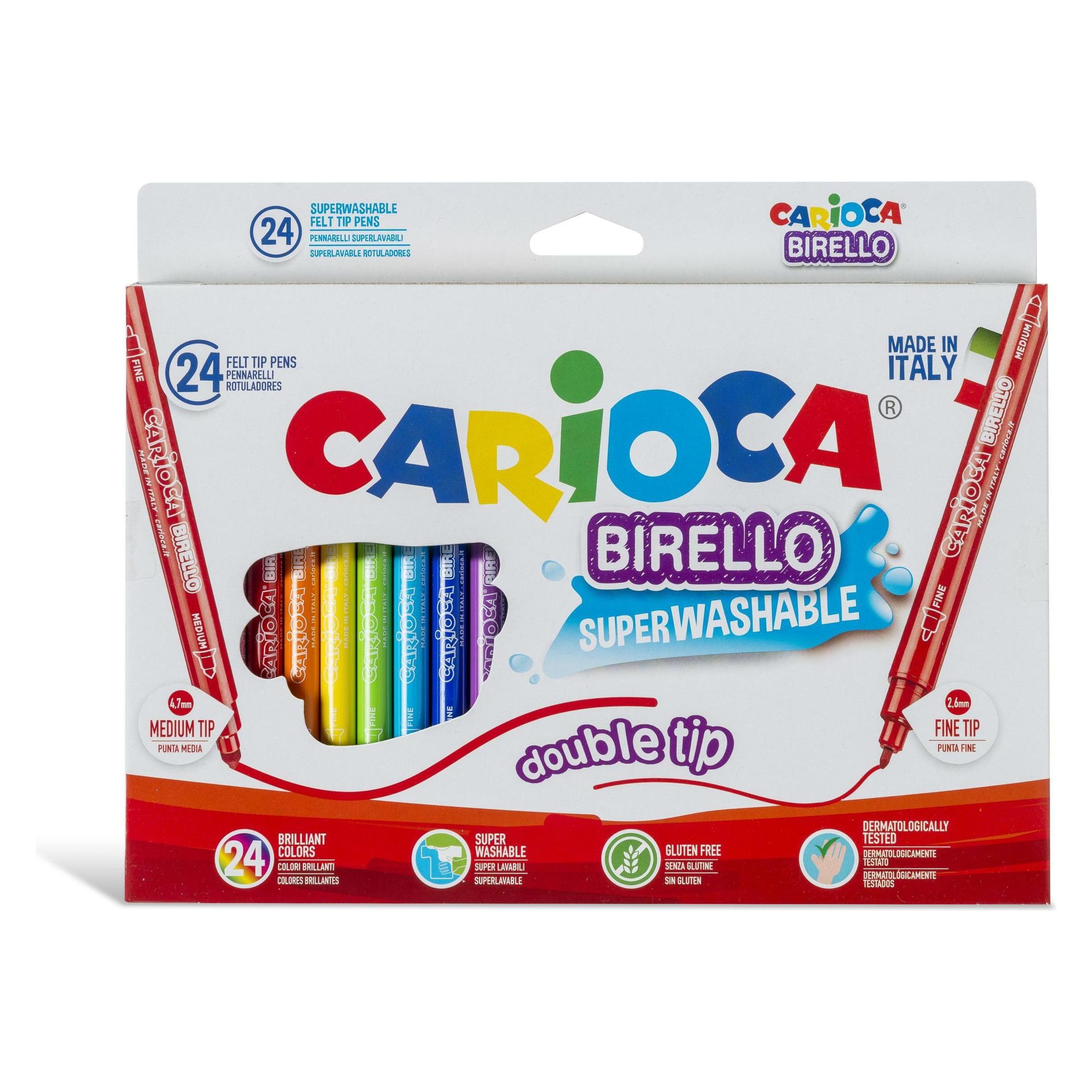Carioca Fasermaler Birello doppelseitig (24x) (41521)