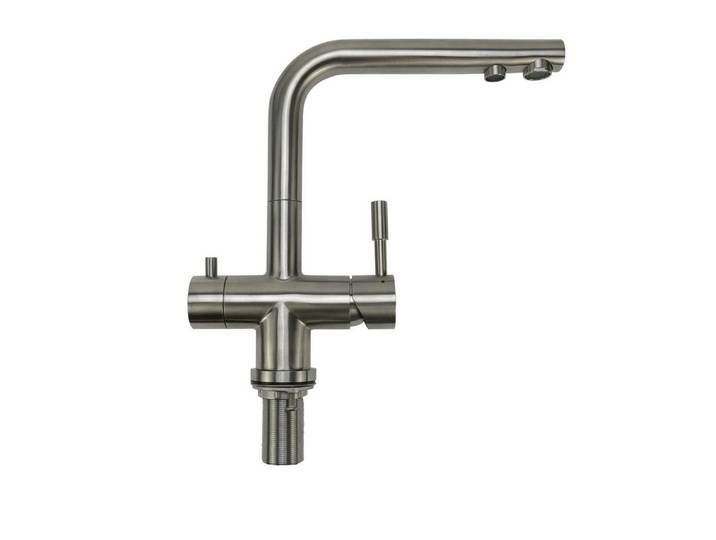 FRANKE Wasserhahn-Wasserfilter, 3-Wege-Hahn Armatur aus Edelstahl
