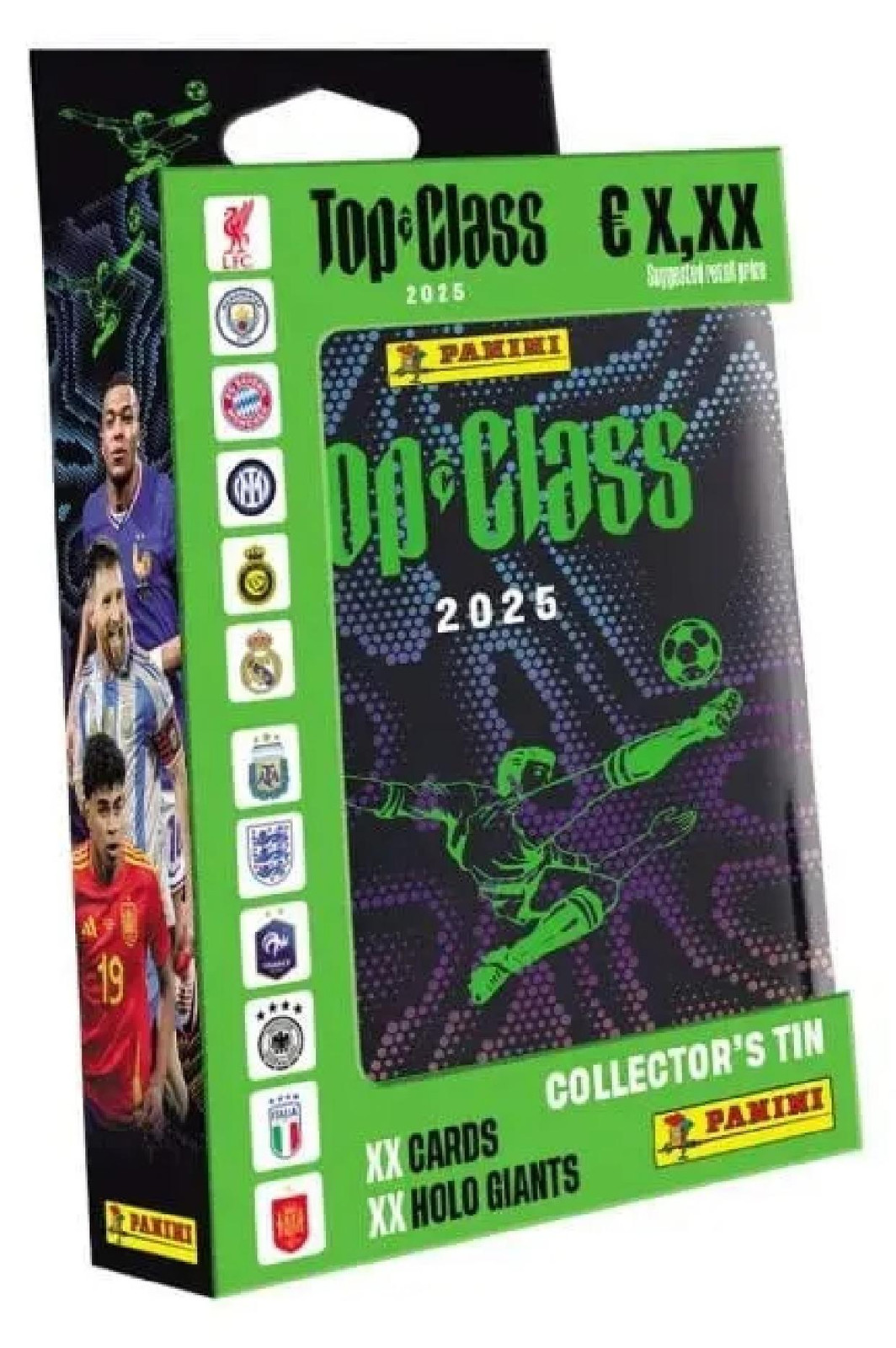 Panini FIFA Top Class 2025 Trading Cards Blikjes met kaarten