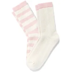 Tchibo - 2 Paar Wollsocken - Damen - Gr. 39-42 - creme/gestreift