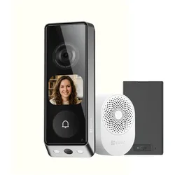 Ezviz, Klingel + Türsprechanlage, Ultra-Videotürklingel mit Kamera (Kabellos, WLAN)
