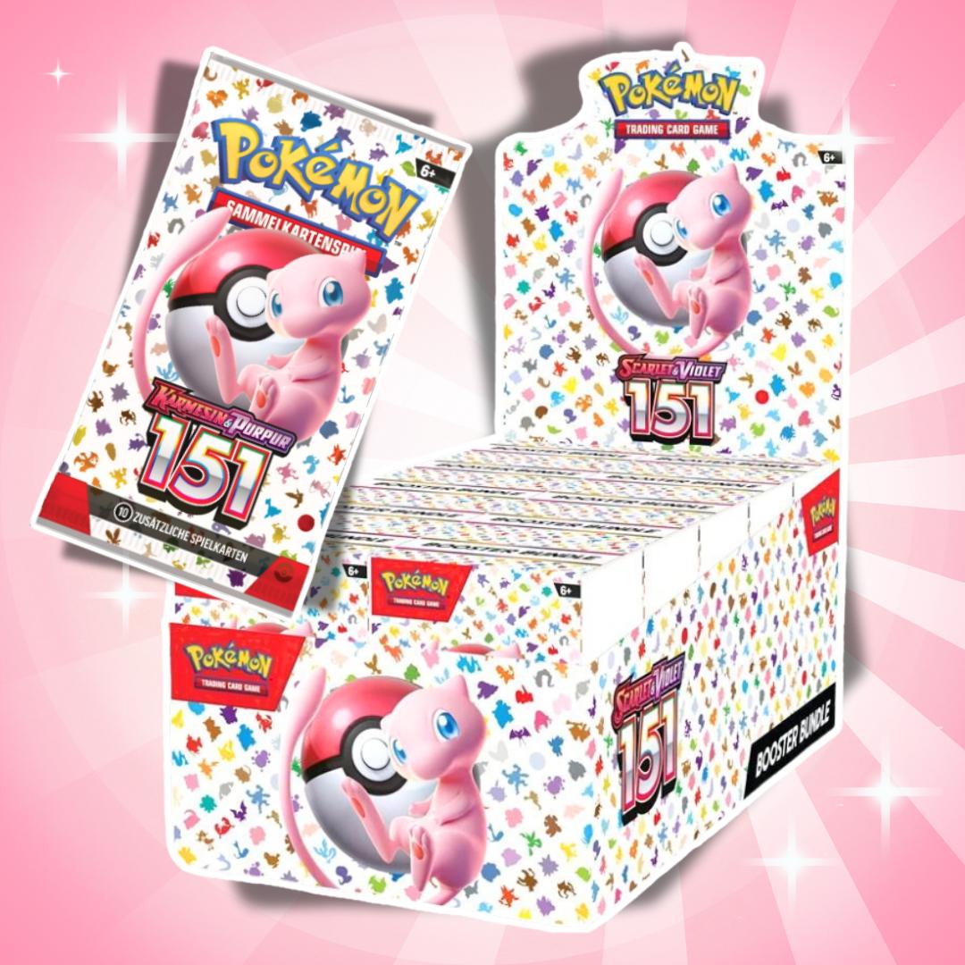 Pokémon Karmesin & Purpur 151 Booster Bundle Display Deutsch - 10 Bundles / 60 Boosterpacks