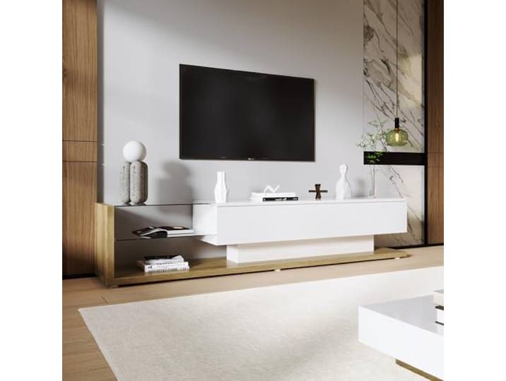 Merax Sideboard Wohnzimmer TV Tisch Wohnzimmertisch TV Lowboard mit LED, WF310715716NAA