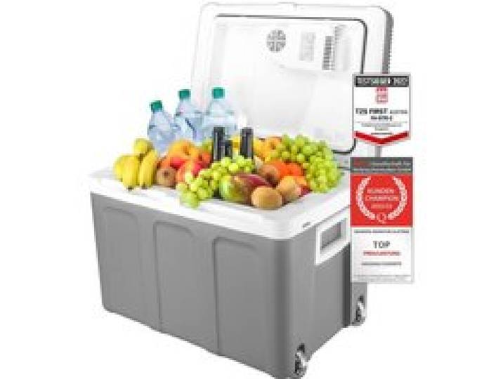 Glacire lectrique portable 45L Bote Glacire 12220 V - Camping - Glaciere Electrique Voiture Gris