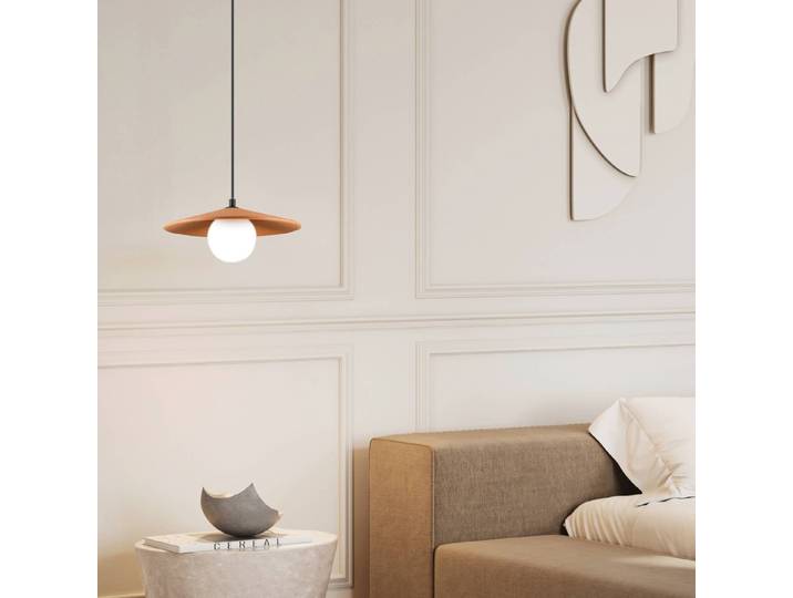 Zambelis Hängeleuchte 2598, dimmbar, terracotta, für Wohn- / Esszimmer, Gips / Ton