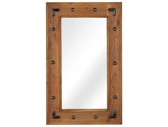 （ON SALE)Miroir salon-salle de bain - Miroir MODERNE - Bois d'acacia massif - 50x80cm_ejp30m