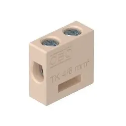 OBO 7205700 Keramikklemme mit Drahtschutz für FireBox T Datentechnik 4 mm2 Steatit creme TK 04  - 5 Stück