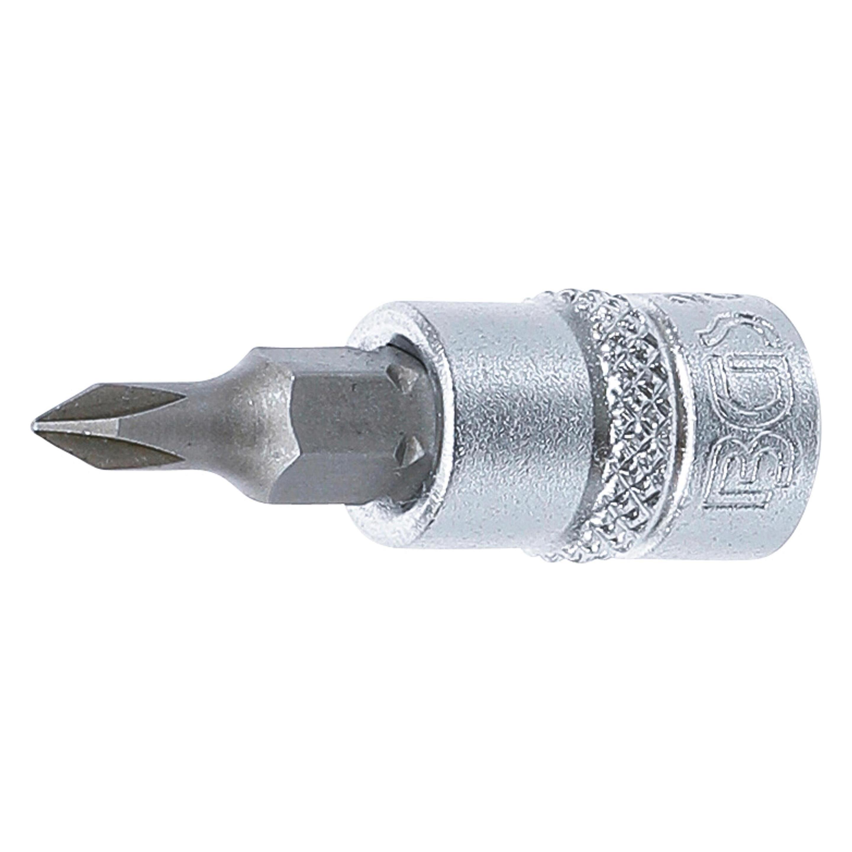 BGS Bit-Einsatz Antrieb Innenvierkant 6,3 mm (1/4") Kreuzschlitz PH0 (2504)