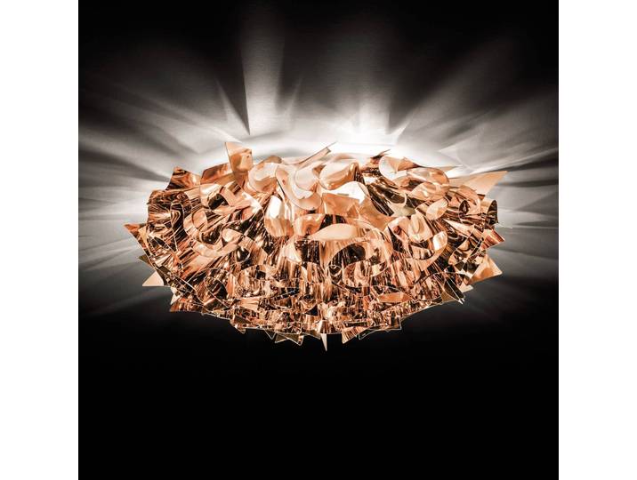 Slamp Designer Deckenleuchte VELI, dimmbar, kupfer, für Wohn- / Esszimmer, Kunststoff, Design, Wandlampe