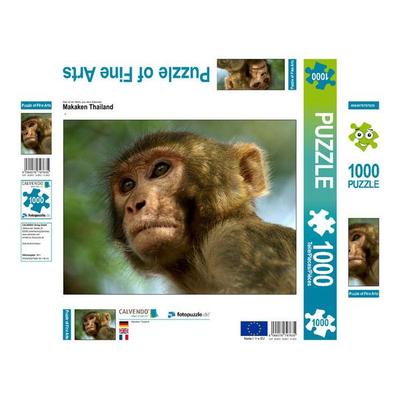 CALVENDO Puzzle Makaken Thailand 1000 Teile Lege-Größe 640 x 480 cm Foto-Puzzle Bild von Erika Müller