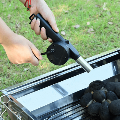GreatGadgets LLC Hand Crank Portable Outdoor Barbeque Bellow Tool Hand Crank Portable Outdoor Barbeque Bellow Tool
