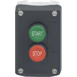 Schneider Electric Tasterstation, 2 Drucktaster, Schalter + Taster, Grau