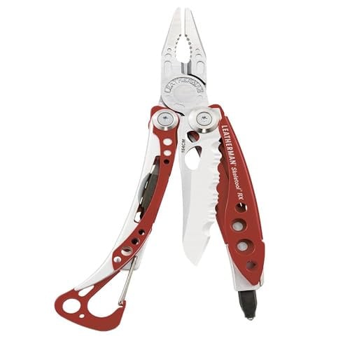 Leatherman Multitool Skeletool RX, rood/zilver, 7 stuks