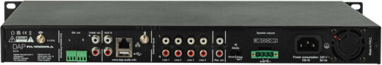 DAP PA-5500SA Internetradio / MP3 Player, 19'', 1HE, schw.