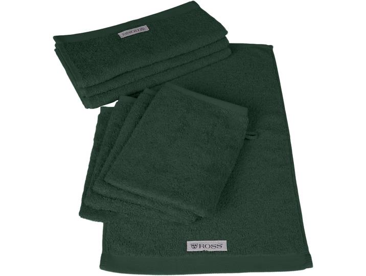 Handtuch Set ROSS Sinfonie , grün (tanne), Obermaterial: 100% Baumwolle, Handtuch-Sets, Handtuch Set, beinhaltet Gästetücher und Waschhandschuhe