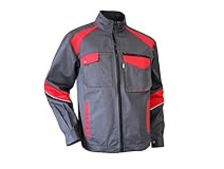 LMA 204721 COLZA Blouson Col Montant, Gris/Rouge, Taille 4