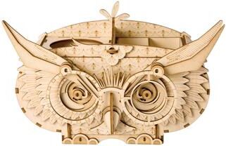 3D DIY Wood Puzzle DIY 3D Puzzle - Owl Storage Box - 61pcs