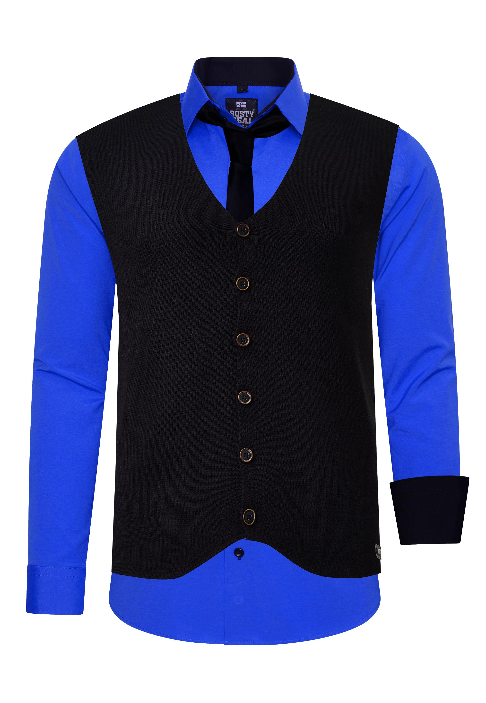 Shirt with vest and tie set of 3