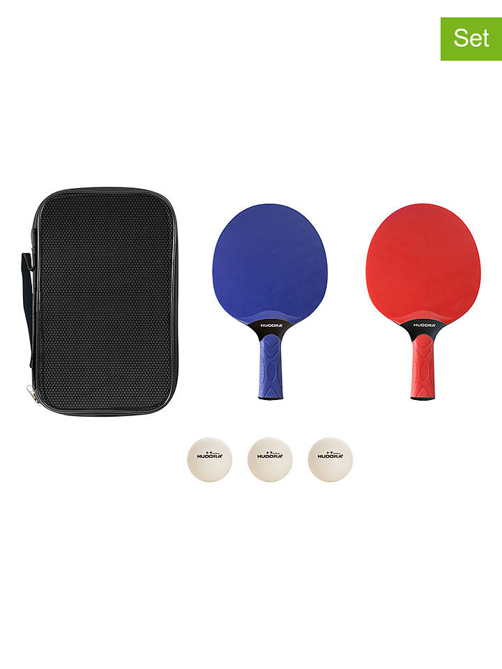 Hudora 6tlg. Tischtennisset "Outdoor" in Bunt - onesize
