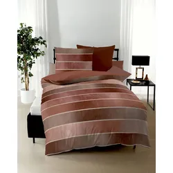 kaeppel Bettwäsche Feinbiber Timeless terra 200x200 cm + 2x80x80 cm