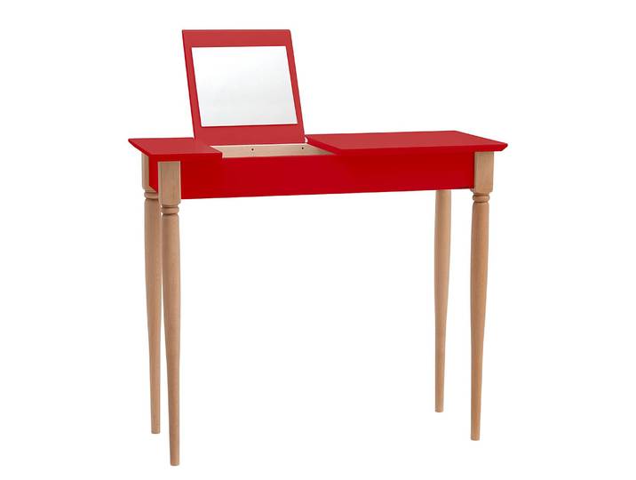 Schminktisch 85cm Rot/Rot