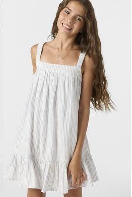 O'Neill s Kerrie Mini Dress in Hydrangea, Size Medium, Linen/Viscose