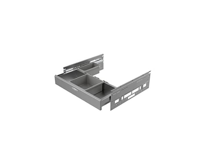 NABER Cox Base-Board 600 Abfallsammler / silber / 1x 2,7 + 1x1,2L